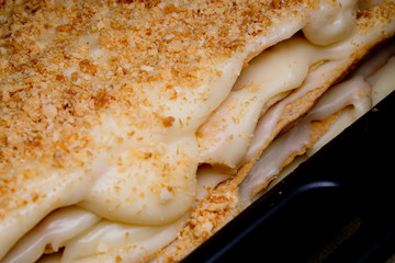 napoleon cake closeup