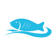 sea fish emblem icon vector illustration design