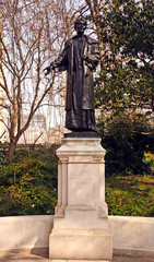 London - The statue of Emily Pankhurst