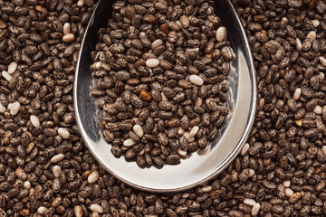 Chia seeds macro