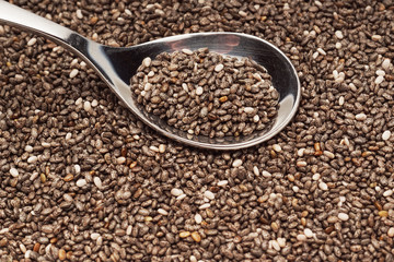 Chia seeds macro