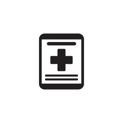 Online Medical Services Icon. Flat Design.