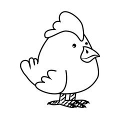 chicken farm isolated icon vector illustration design