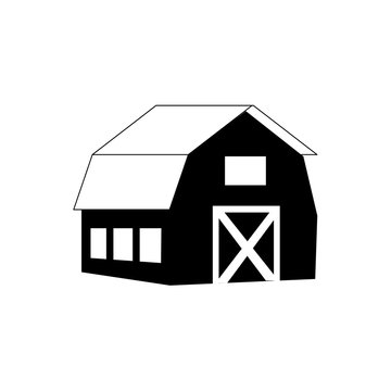 stable building farm icon vector illustration design