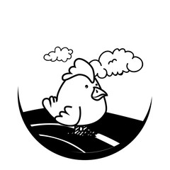 chicken farm isolated icon vector illustration design