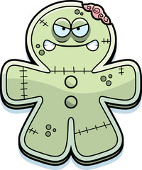 Angry Cartoon Gingerbread Zombie
