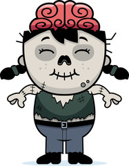 Smiling Cartoon Zombie