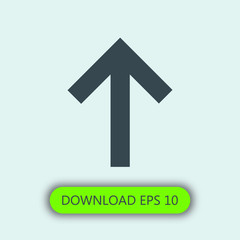 Up arrow icon vector