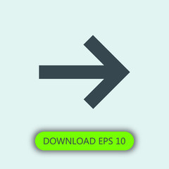 Right arrow icon vector