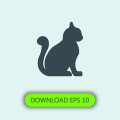 Cat icon vector