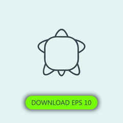Turtle icon vector