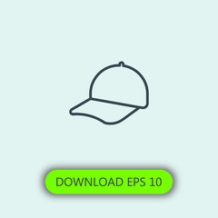 Cap icon vector