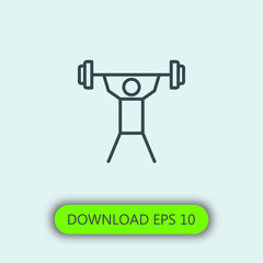 Gym icon vector