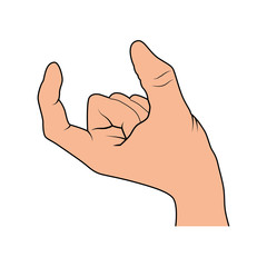 colorful gesture with hands symbol vector illustration