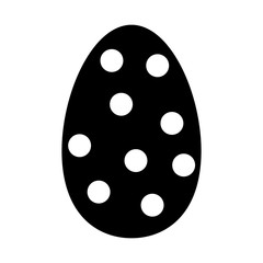 decorative egg easter polka dots pictogram vector illustration eps 10