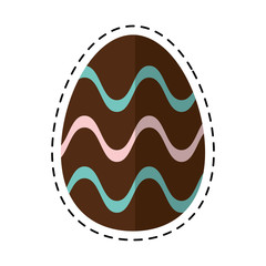 cartoon easter egg ornament celebration vector illustration eps 10