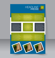 Abstract flyer design background. Brochure template. To be used for magazine cover business mockup education presentation report. 