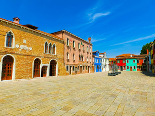 Naklejka premium Burano, an island in the Venetian Lagoon