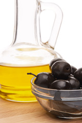 Olives and olive oil.