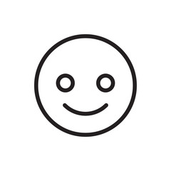 smiling emoticon icon illustration