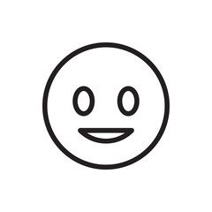 smiling emoticon icon illustration