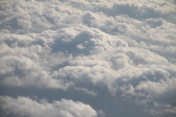 clouds from airplane