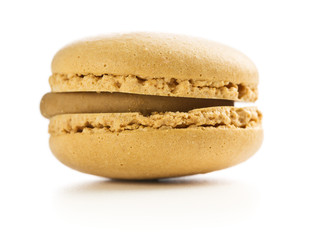 Sweet coffee macaron.