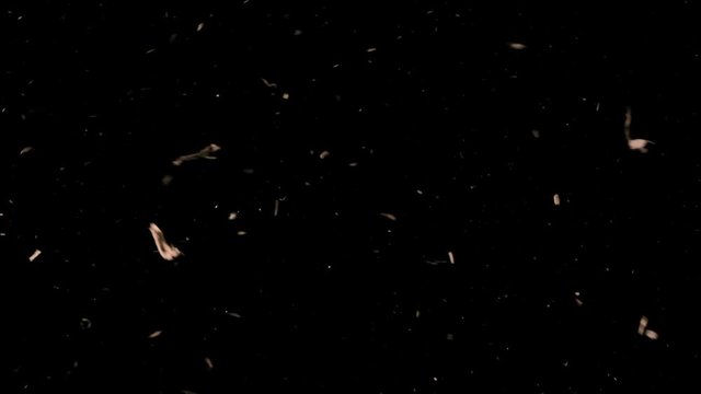 Falling Debris In Slow Motion