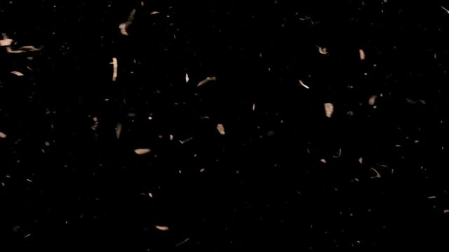 Falling Debris In Slow Motion
