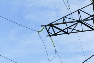 electrical wires hanging on the electric poles