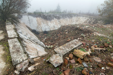 Datty pool - ruins of swimming pool