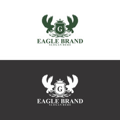 eagle brand logo in vector