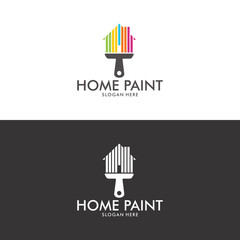 home paint logo in vector