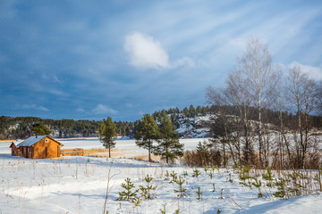 Sunny winter in Karelia