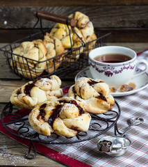 Homemade yeasted buns