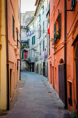 Naklejka na ściany i meble beautiful ancient streets of the Italian city