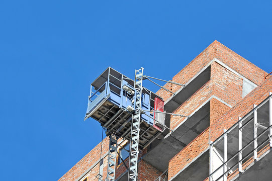 Elevator on construction site