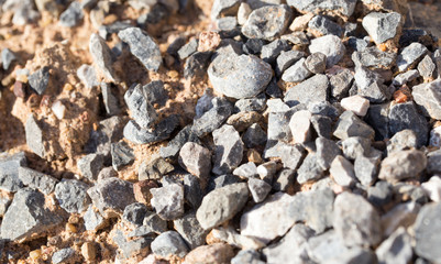 gravel with sand as background