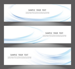 Set of banner templates. modern abstract design.