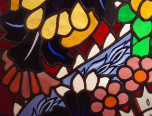 Fototapeta premium Сolorful decoration of glass mosaic