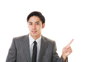笑顔のビジネスマン
