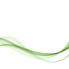Abstract background. The green wave of smoke