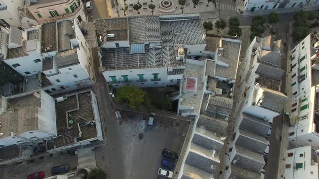 Flying over city hall of a small southern village
Drone on the town in south Italy