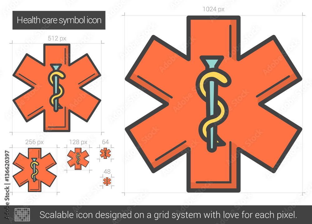 Canvas Prints Health care symbol line icon.