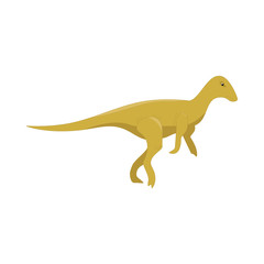 Obraz na płótnie Canvas Dinosaur cartoon cute funny monster. Cartoon dinosaurs character animal. Comic dinosaurs kids for game app. Vector ui sign