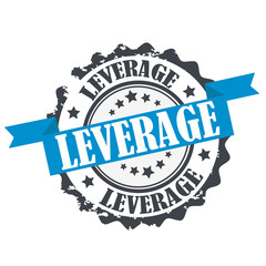 Leverage stamp.Sign.Seal.Logo