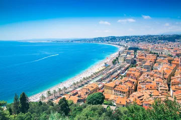 Stickers pour porte Nice Beautiful Cote d'Azur in France