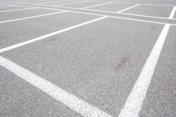 Fototapeta premium Empty space at outdoor car parking lot