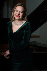 Portrait of Woman With Piano