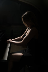 Girl and Piano